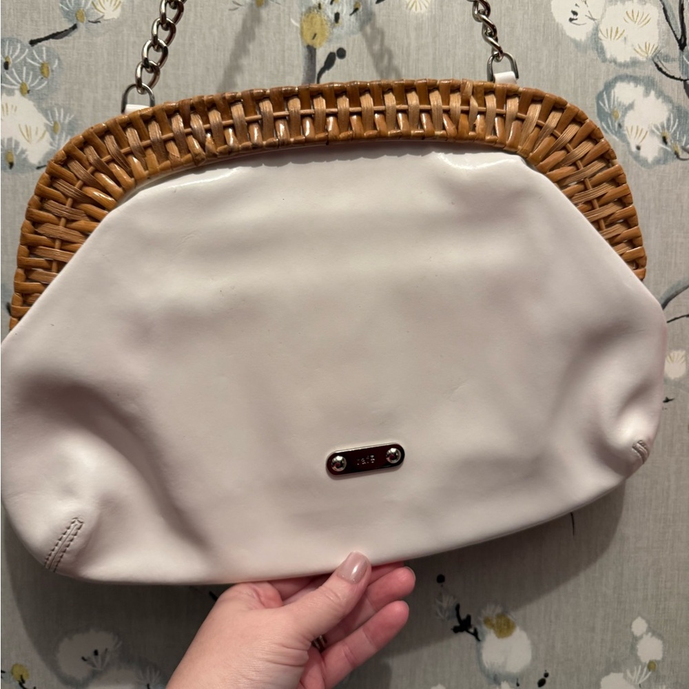 Rafé New York White and Tan Clutch - Picture 3 of 7